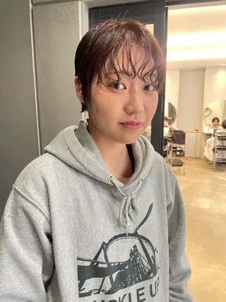 ショート カラー パーマ pole所属・【pole】 minaのヘアスタイル