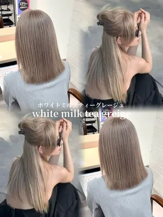 ミディアム カラー macheriebyhase所属・藤井 心音のヘアスタイル