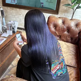 ロング カラー 🐺イノウエ サキ🐺のヘアスタイル