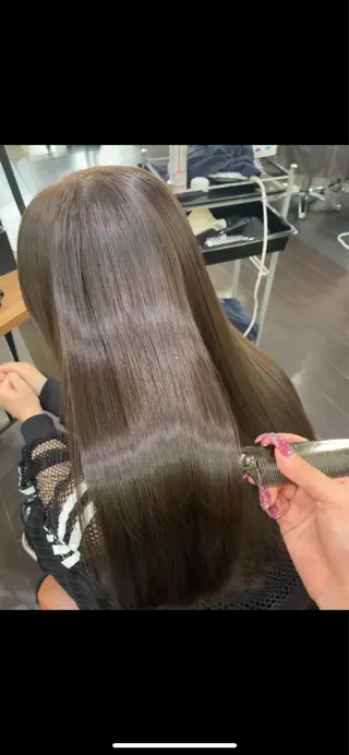 ロング カラー ヘアアレンジ 🍒ᩚ名駅/艶髪 縮毛矯正/あゆ🍒ᩚのヘアスタイル