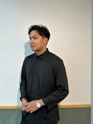 ショート パーマ メンズ キッズ オトナヘア🌸 harukaのヘアスタイル