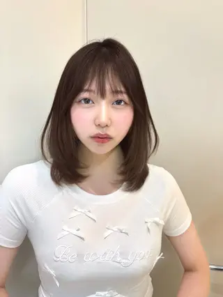 ミディアム 谷川が作る熊本1🥇 レイヤーカットのヘアスタイル