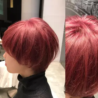 ショート カラー ヘアアレンジ Re:ta KANZOのヘアスタイル