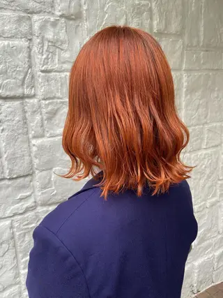 ミディアム カラー 🌻暖色カラー🌻 sakuraのヘアスタイル