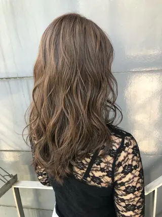 ロング カラー 女性リピ90%🍨 🩷佐藤みずきのヘアスタイル