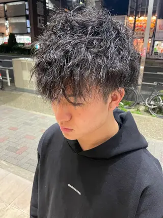 ショート パーマ メンズ メンズカット/パーマ 特化motooのヘアスタイル