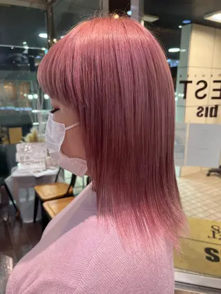 キッズ メンズ/艶髪/カラー サクラ🌸のヘアスタイル