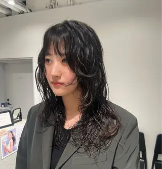 ロング レイヤーカット ムラカミカイセイのヘアスタイル