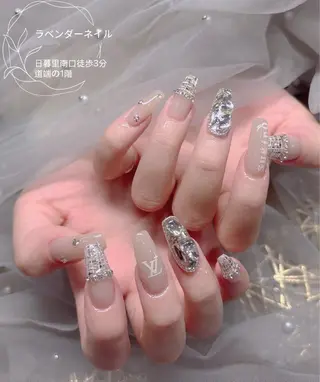 ネイル ラベンダー💖日暮里 ルル💖ネイルのネイルデザイン