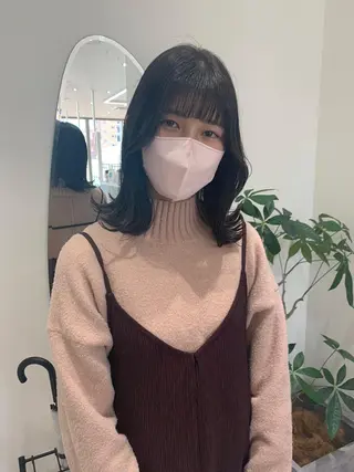 セミロング 韓国ヘア🇰🇷/ 顔周り/松田光里のヘアスタイル