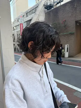 ミディアム パーマ パーマ/ボブ /レイヤー チヒロのヘアスタイル