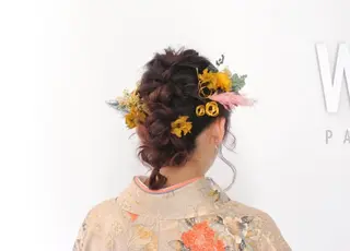 ミディアム ヘアアレンジ 樋口 千尋のヘアスタイル