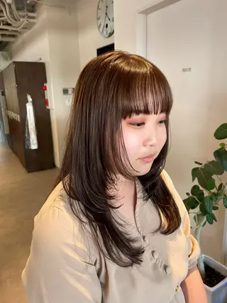ミディアム mashu北堀江店所属・似合わせカラー/ 堀江美容室/レミ🎀のヘアスタイル