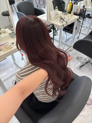 セミロング カラー 🎀レイヤー×透明感 カラー🎀Ayanoのヘアスタイル