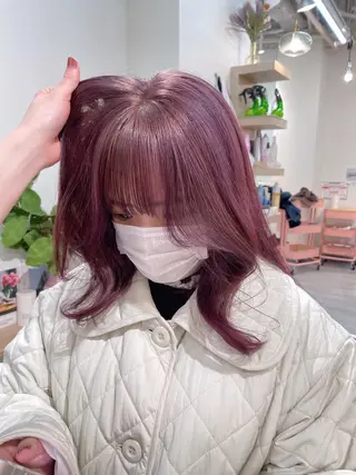 セミロング カラー 韓国レイヤー　船橋 徒歩5分/小川友美のヘアスタイル