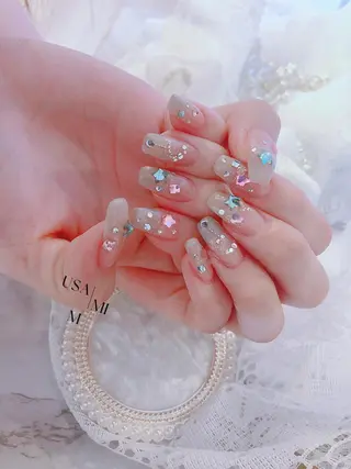 ミディアム ネイル USAMiMi 🐰💕のネイルデザイン