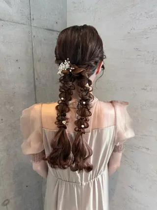 ヘアアレンジ 女性に人気♪ はやしほのかのヘアスタイル