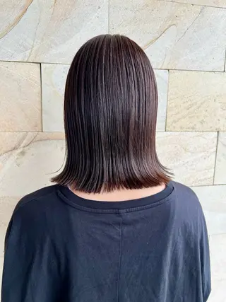 ミディアム 角岡 真帆のヘアスタイル