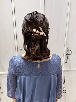 ヘアアレンジ つちだ ゆうひ / 暗髪カラー⟡.·のヘアスタイル