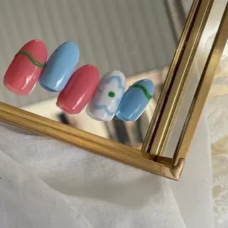 ネイル ⭐︎休業中の練習⭐︎ JNA認定講師髙橋のネイルデザイン