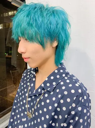 ショート カラー メンズ メンズパーマ メンズ特化ryoのヘアスタイル