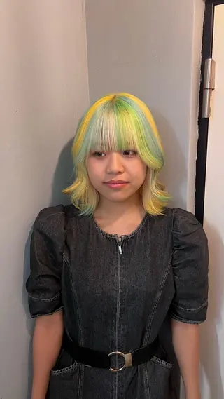 カラー 個性的カラー ☆≡ねねのヘアスタイル