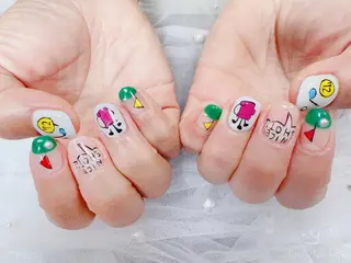 ショート カラー ネイル Nail NaNaのネイルデザイン