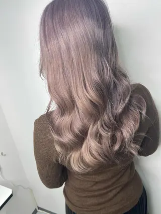 ロング カラー &chaLme   心斎橋所属・emi/髪質改善/ 韓国風/艶カラーのヘアスタイル