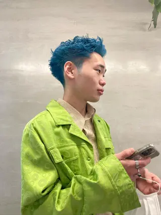 ショート カラー ケアブリーチ/ ハイトーン/牧野のヘアスタイル