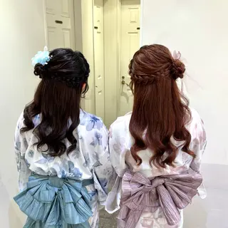 ヘアアレンジ ハイトーンカラー/ 長さだし🐇きょうかのヘアスタイル