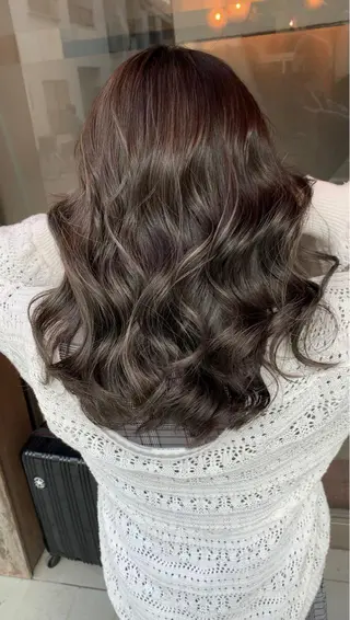 セミロング カラー AUBE HAIR mer　船橋店 【オーブ ヘアー メェル】所属・✨韓国、外国人風✨ 船橋🌺武藤康樹のヘアスタイル