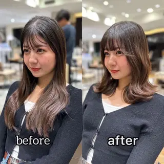 ミディアム 前髪顔まわりカット 🌈中村海聖のヘアスタイル