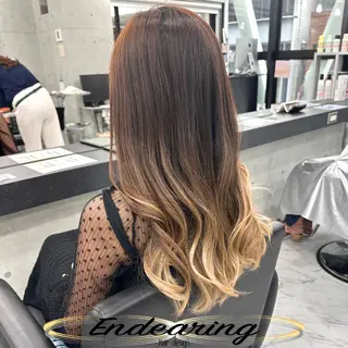 カラー Endearing 銀座/レイヤーカットのヘアスタイル