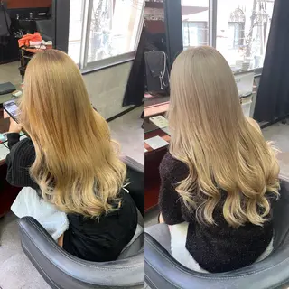 ロング 💎馴染むエクステ ×カラーTOMO💎のヘアスタイル