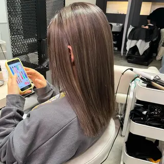 セミロング カラー ボブ& 髪質改善FUMIYAのヘアスタイル