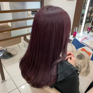 ロング カラー 羽エクステ/シール エクステ/横浜駅5分のヘアスタイル