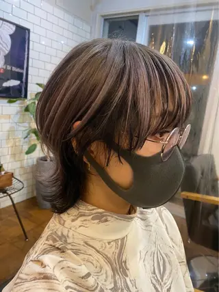 ショート カラー ショートウルフ💚 レイヤー/井上翔のヘアスタイル