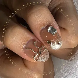 ネイル サメ猫 マーヤのネイルデザイン