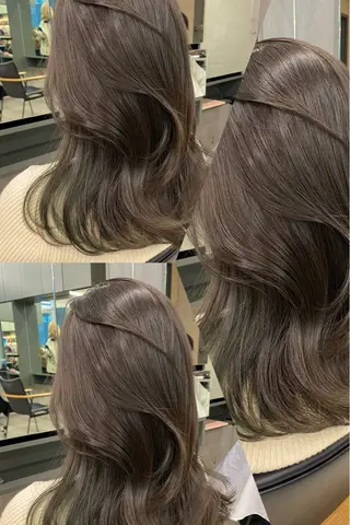 ロング カラー レイヤー/韓国ヘア/ 梅田/中崎町のヘアスタイル