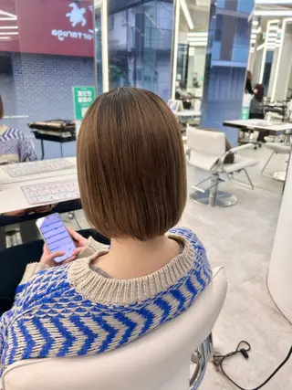 ミディアム はるか/ブリーチカラ ー/ヘアアレンジ🤍のヘアスタイル