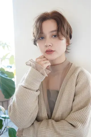 ショート ダメージレス◎東区/ 艶カラー💫/斉藤拓のヘアスタイル