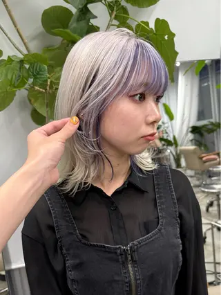 ミディアム カラー U-fuショート 伊藤拓海のヘアスタイル