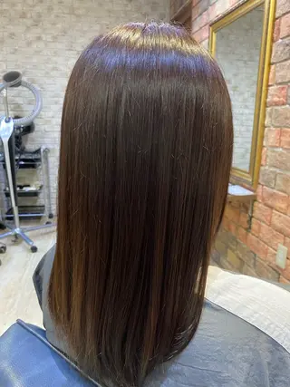 ミディアム カラー 田中 元規のヘアスタイル