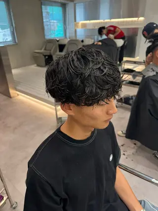 パーマ メンズ ブリーチ/パーマ特化 片平和寿のヘアスタイル