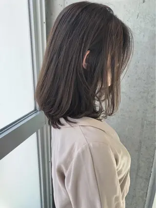 ミディアム カラー パーマ ヘアアレンジ ナツメダ ダイキのヘアスタイル