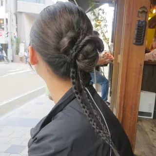 ロング 松井凜花𐙚𓍯 ヘアアレンジ/ツヤ髪のヘアスタイル