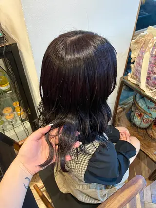 セミロング カラー HOMIE TOKYO所属・sora / 渋谷 / ハイトーンのヘアスタイル