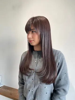 ロング カラー ⭐︎白髪のお悩み 解決します⭕️のヘアスタイル