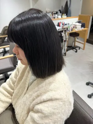 ミディアム カラー BRICK HAIR & SPA 松山所属・miyu .のヘアスタイル