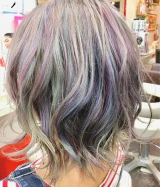 ミディアム カラー 加藤 直樹のヘアスタイル